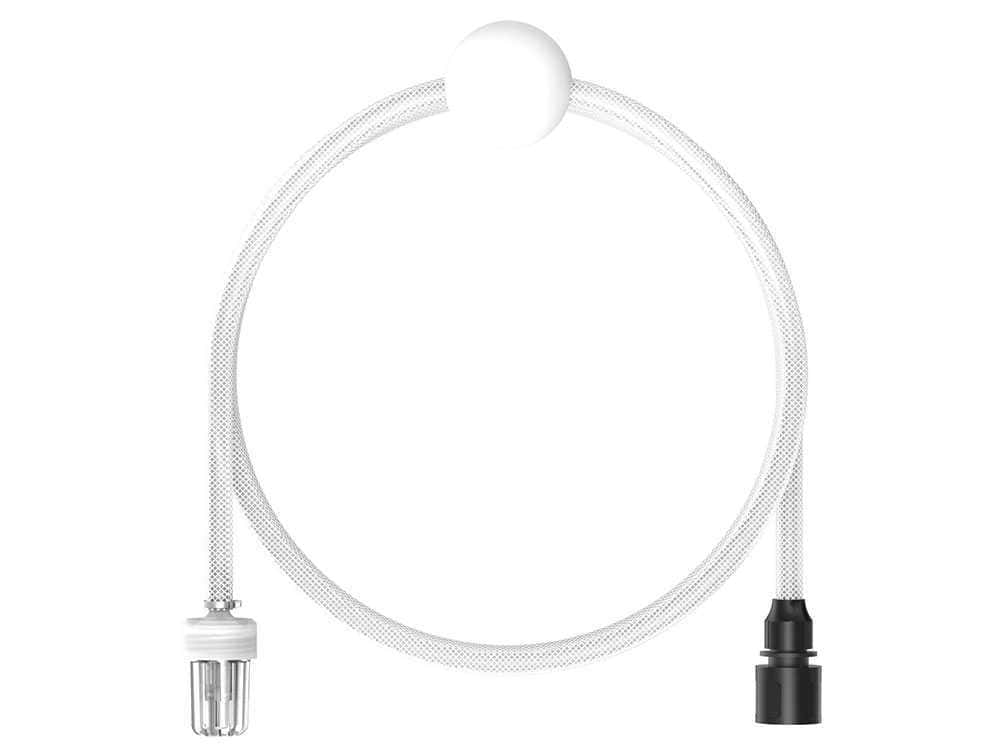 Accessorio per idropulitrice con tubo e raccordo.