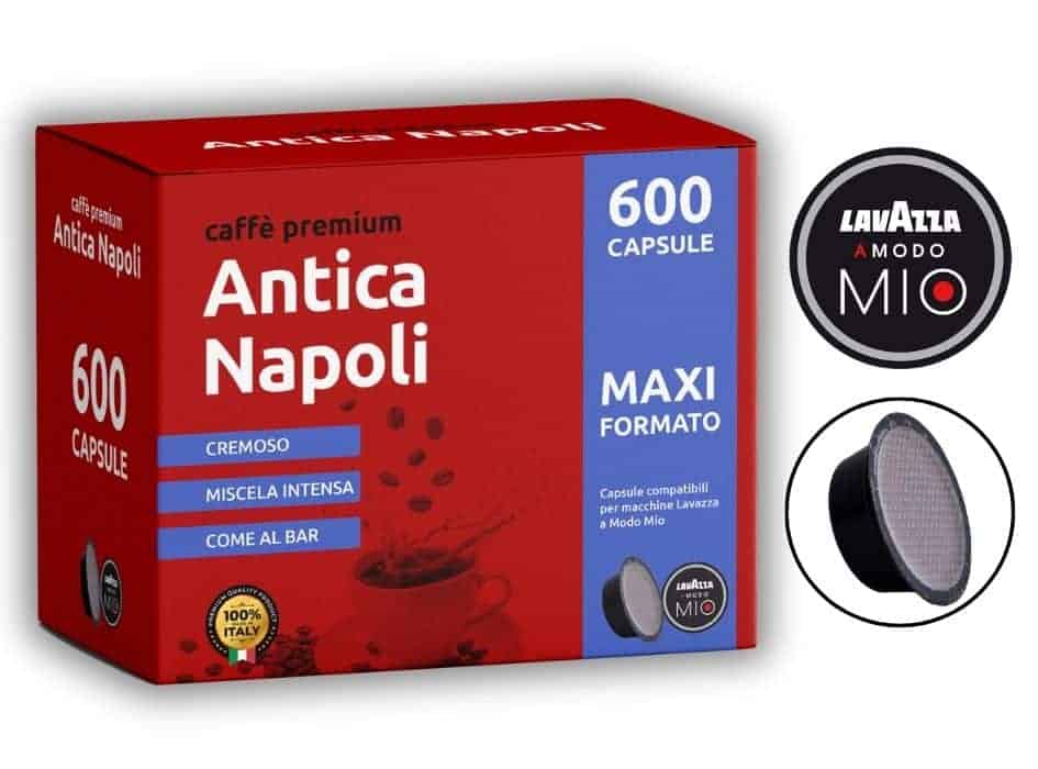 Capsule di caffè Antica Napoli per macchine Lavazza A Modo Mio.