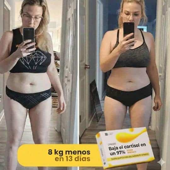 Prima e dopo la perdita di peso di 8 kg in 13 giorni.