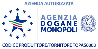 Logo dell'Agenzia delle Dogane e Monopoli con simboli ufficiali.