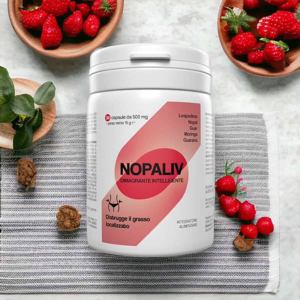 Integratore Nopaliv con Nopal e Guaranà per il benessere.