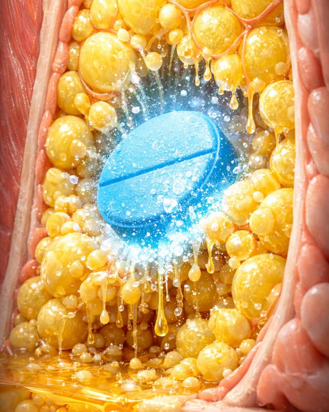 Capsule di detersivo gialle per lavatrice in azione.